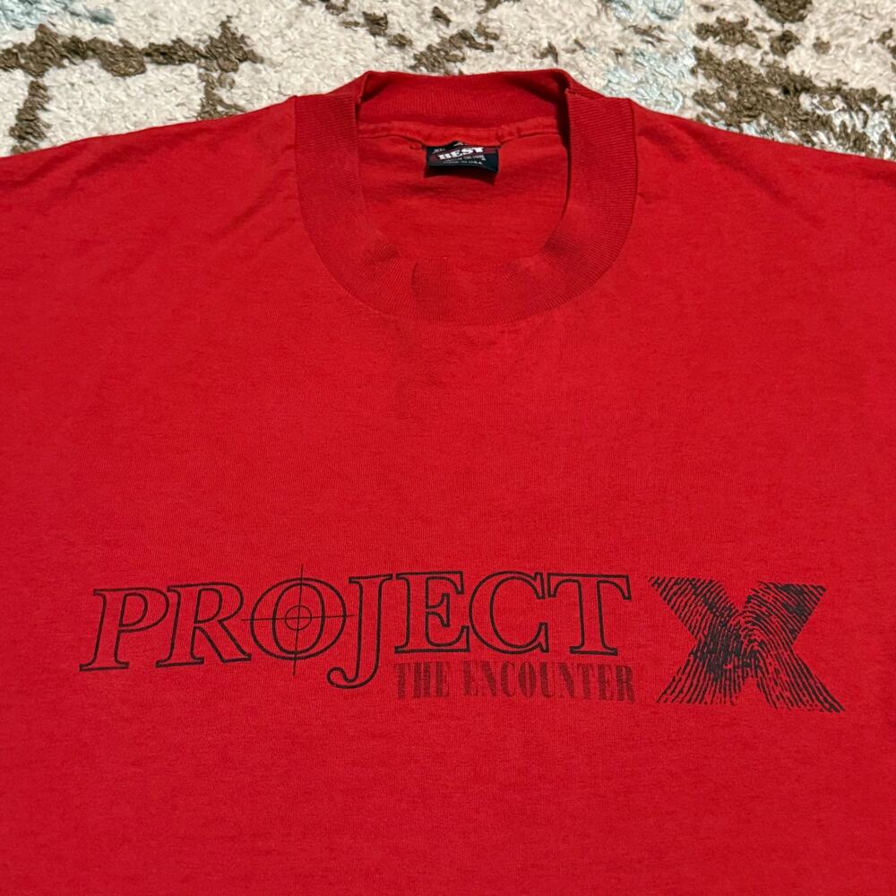 Vintage 90s Project X The Encounter Bose Promo Shirt Size XL Retro